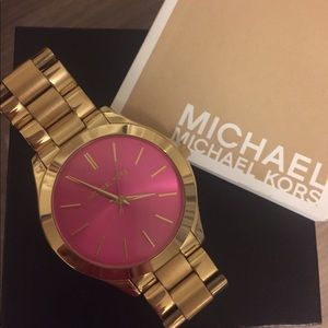 Michael Kors Watch Pink Face